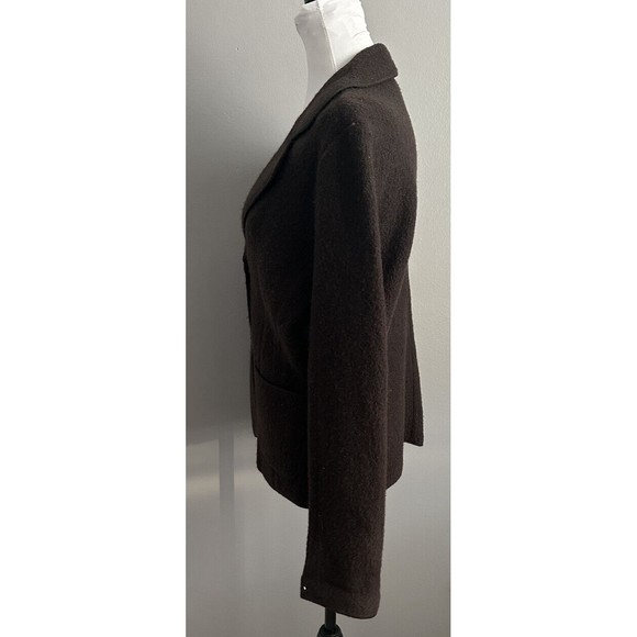Bernardo Wool  Collared Jacket Women’s Medium Button Blazer Unlined Pockets Coat - Picture 2 of 6